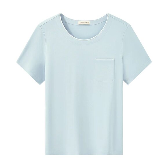 NEW ❤️ 2 Piece  UNDERSTANCE Short Pajama Set in SKY BLUE. Super Comfy Size XL - Picture 2 of 7